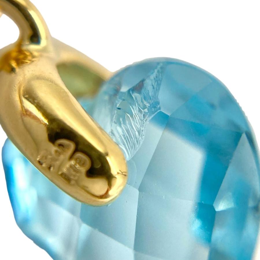 スタージュエリー STAR JEWELRY ハート フック ピアス K18YG 4.1g