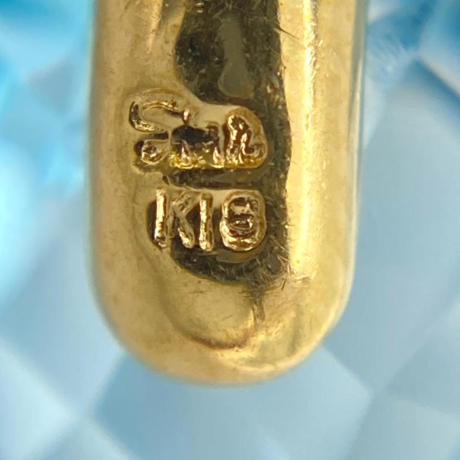 スタージュエリー STAR JEWELRY ハート フック ピアス K18YG 4.1g