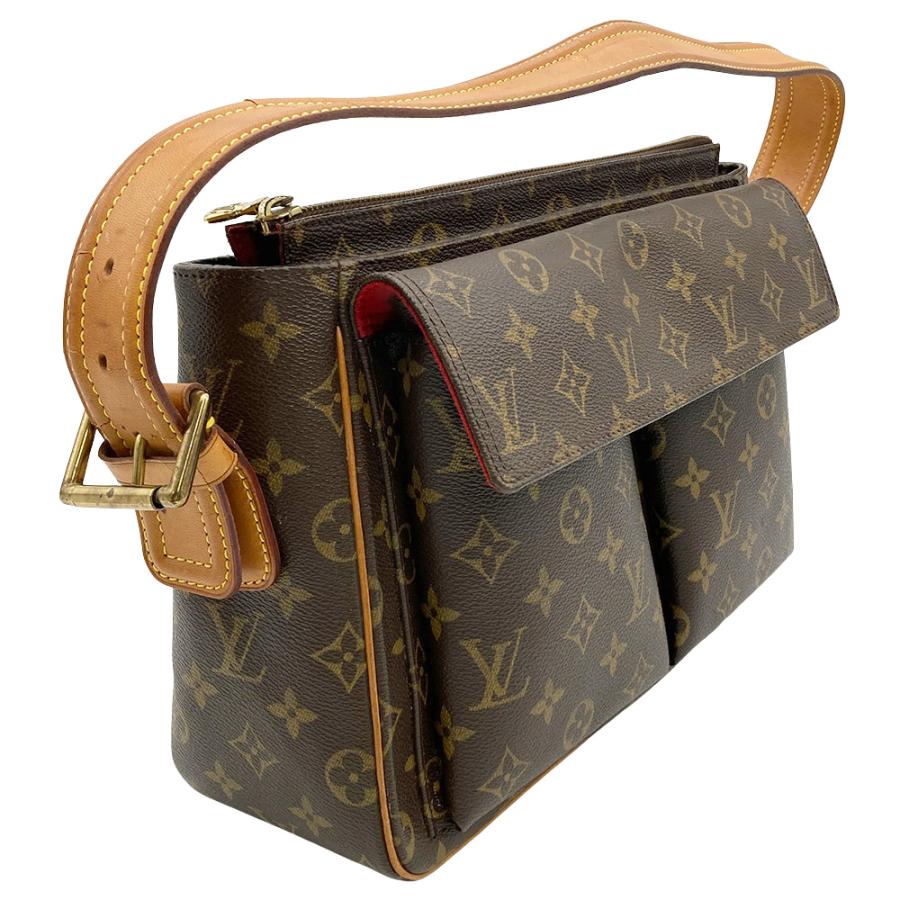 ルイ・ヴィトン LOUIS VUITTON ヴィバシテGM モノグラム ショルダーバッグ バッグ PVCコーティングキャンバス レザー レディース ブラウン系 M51163 【中古】 LOUIS VUITTON（ルイ・ヴィトン） モノグラム ヴィバシテGM ショルダー
