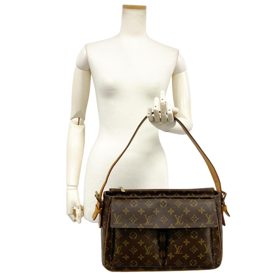 ルイヴィトン モノグラム ヴィバシテ GM ショルダーバッグ ブラウン LOUIS VUITTON ルイヴィトン ヴィバシテGM モノグラム ショルダー