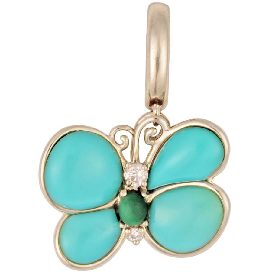 Chantecler シャンテクレール　ジュエリー　ペンダントトップ　チャーム バタフライ シャンテクレール Chantecler ターコイズ