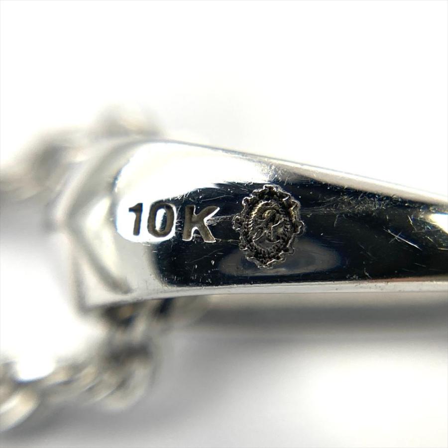 アヴァランチ AVALANCHE クロス ネックレス K10WG 5.6g 10K ホワイト