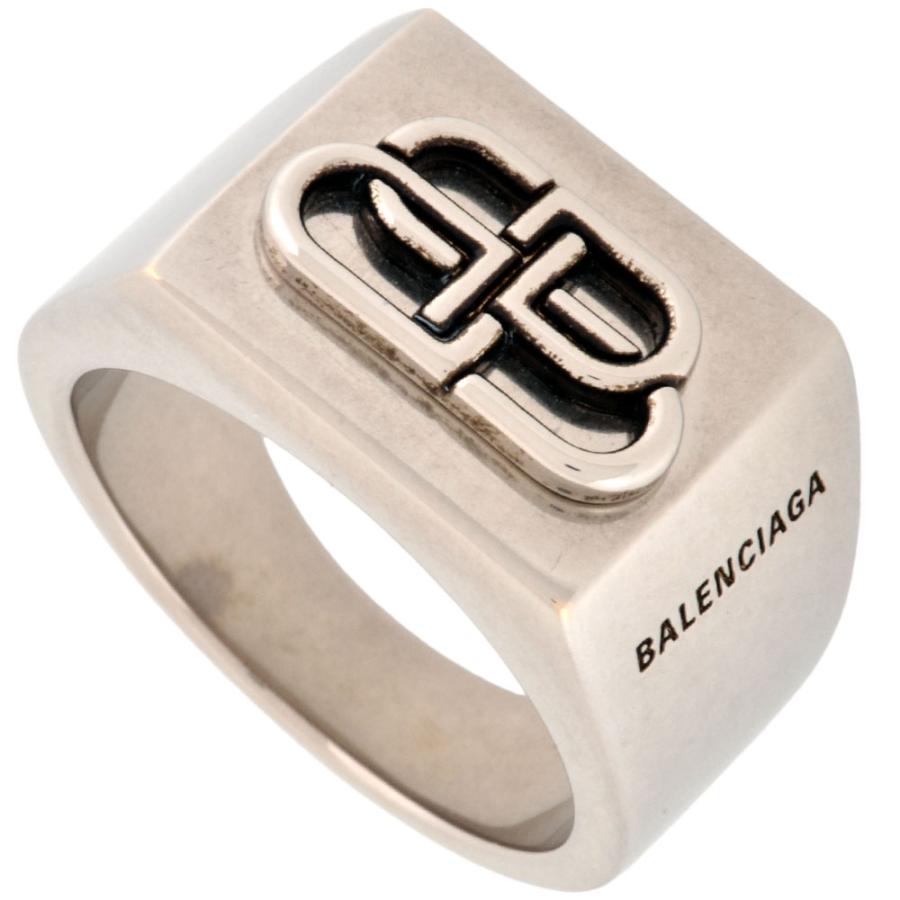 BALENCIAGA バレンシアガ BB ロゴ シグネット リング 指輪 メタル #56