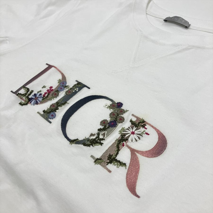 Dior HOMME ディオール オム DIOR フローラル ロゴ 刺繍 半袖T Dior HOMME ディオール オム DIOR フローラル ロゴ 刺繍 半袖T