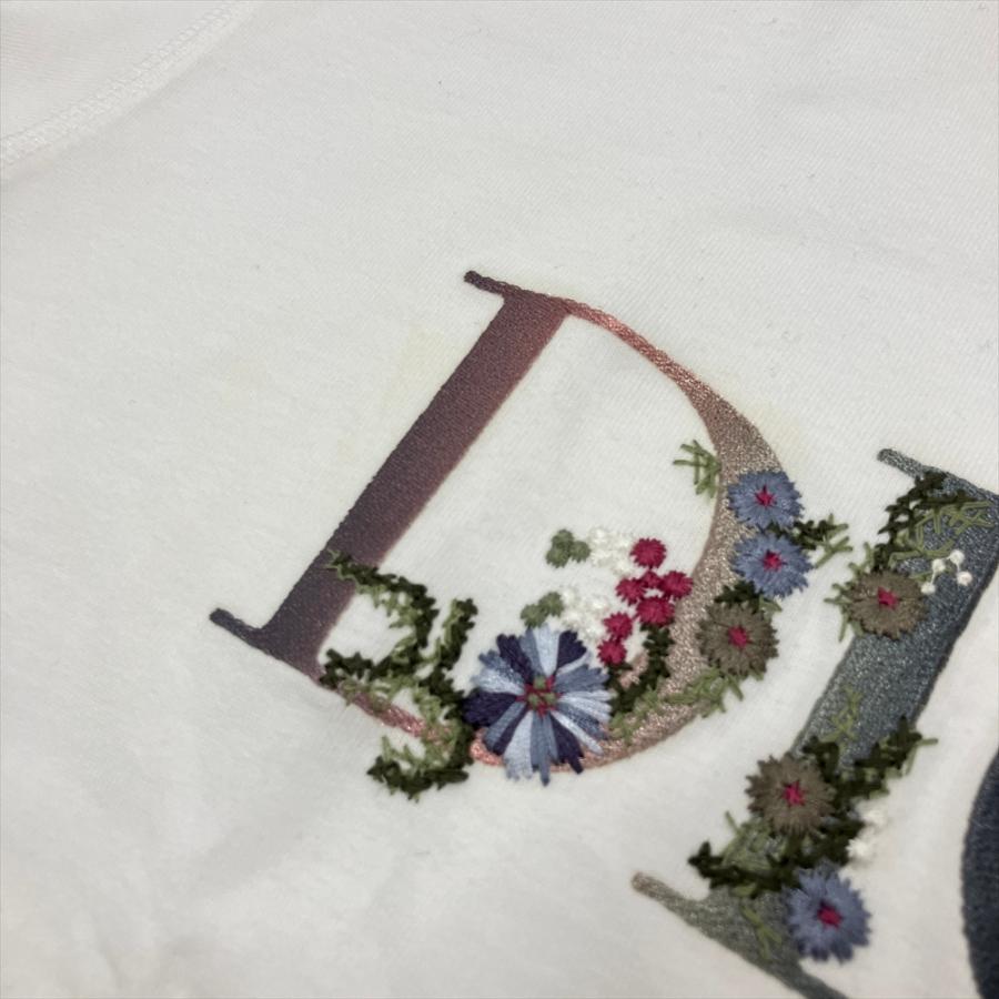Dior HOMME ディオール オム DIOR フローラル ロゴ 刺繍 半袖T Dior HOMME ディオール オム DIOR フローラル ロゴ 刺繍 半袖T