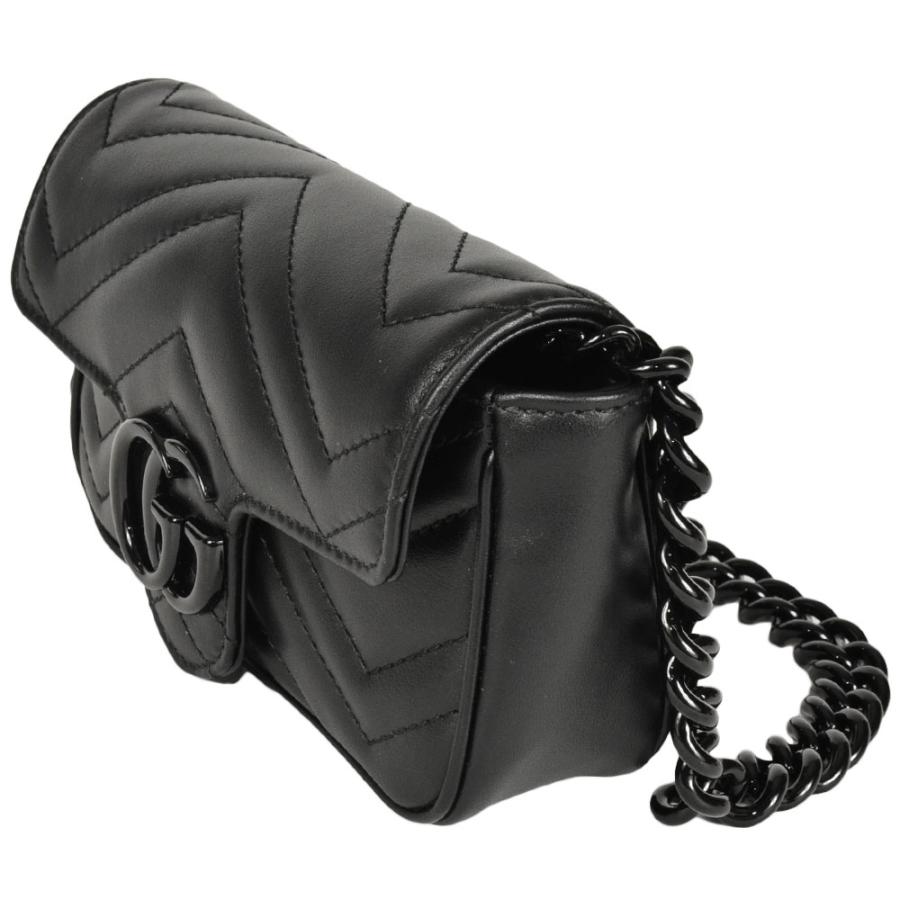 マーモント　チェーン ショルダーバッグ　ゴールド金具　黒　ブラック 楽天市場】【バッグ】GUCCI グッチ GGマーモント チェーン