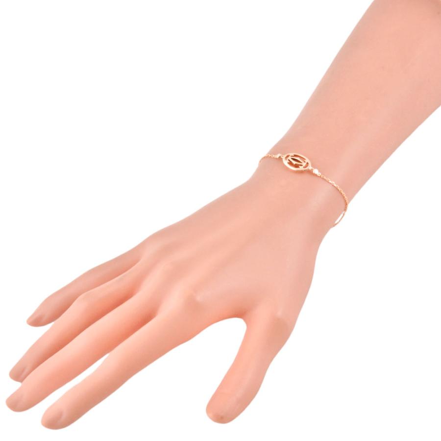 【Cartier】カルティエ ロゴ ブレスレット ゴールド ダイヤ Cartier カルティエ 2C ロゴ ブレスレット ダイヤモンド K18PG