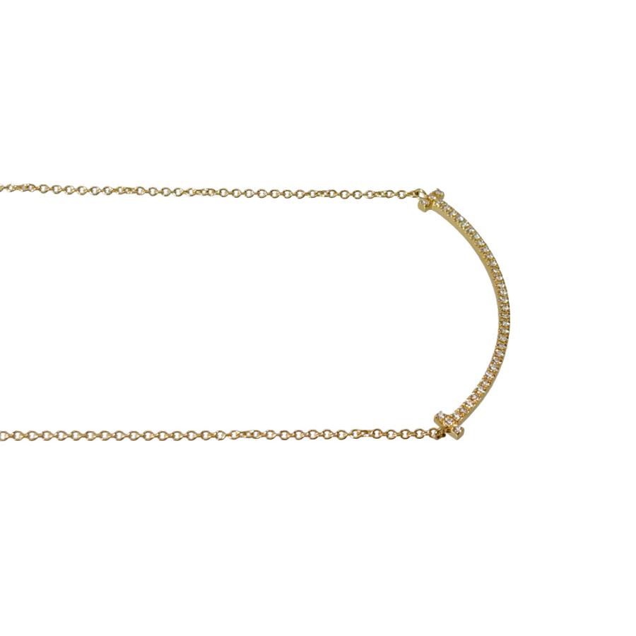TIFFANY&Co. Tスマイル ネックレス スモール ダイヤモンド Tiffany T ティファニー Tiffany&Co. Tスマイル スモール ネックレス