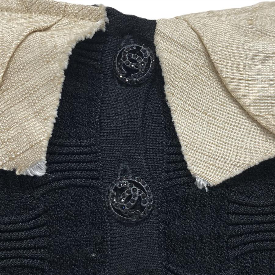 CHANEL シャネル 96P ロゴ ノースリーブカットソー ニット 38 シャネル