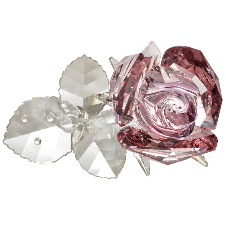 スワロフスキー SWAROVSKI ブロッサミング ローズ 薔薇の花 オブジェ 