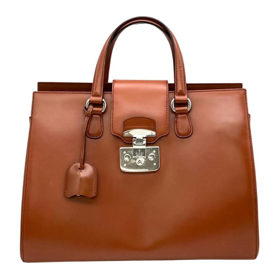 GUCCI（グッチ） レディロック トートバッグ レザー 331821 ブラウン