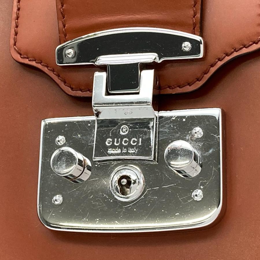 GUCCI（グッチ） レディロック トートバッグ レザー 331821 ブラウン