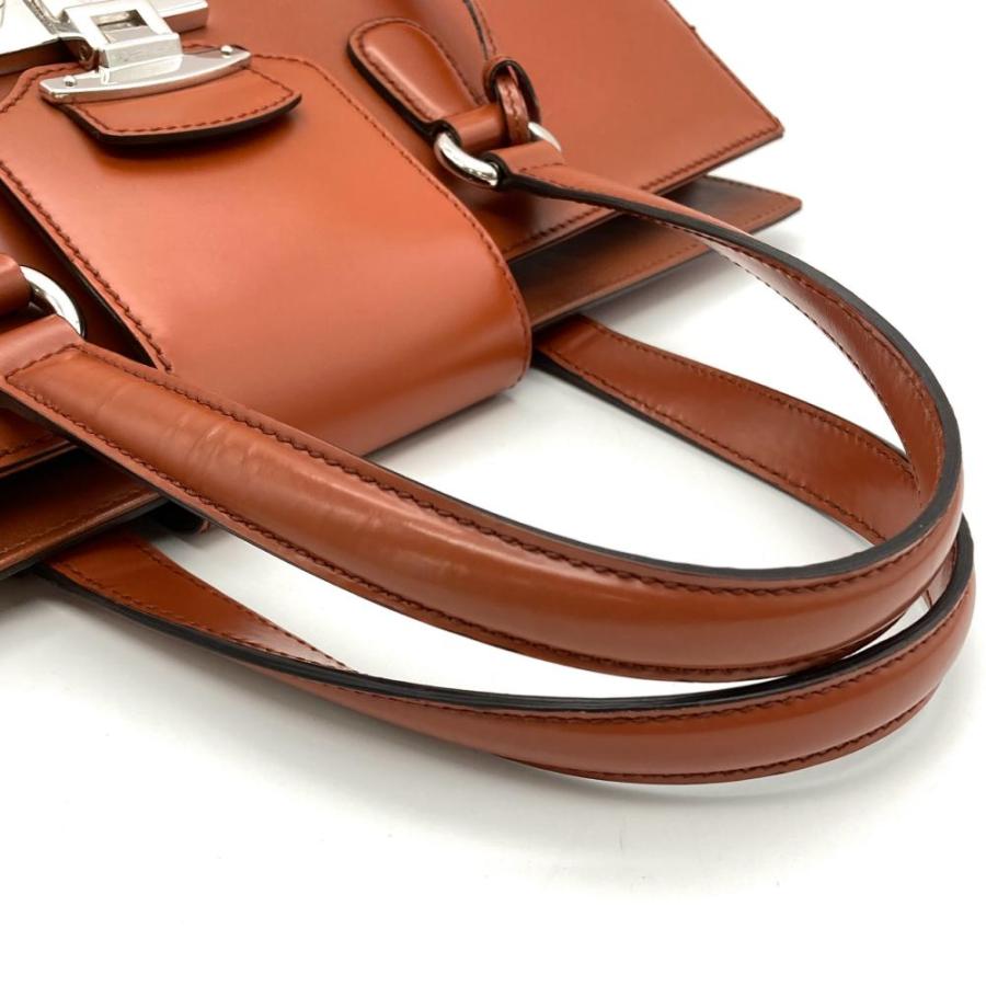 GUCCI ブラウンレザー ガーメントバッグ トラベルバッグ ストラップ付き GUCCI（グッチ） レディロック トートバッグ レザー 331821 ブラウン
