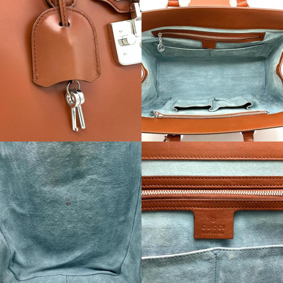 GUCCI（グッチ） レディロック トートバッグ レザー 331821 ブラウン