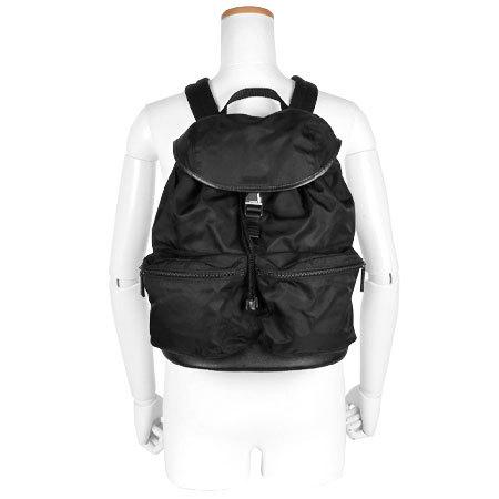【 PRADA】 プラダ リュックサック バックパック V164 PRADA プラダ バックパック ナイロン レザー リュック ブラック