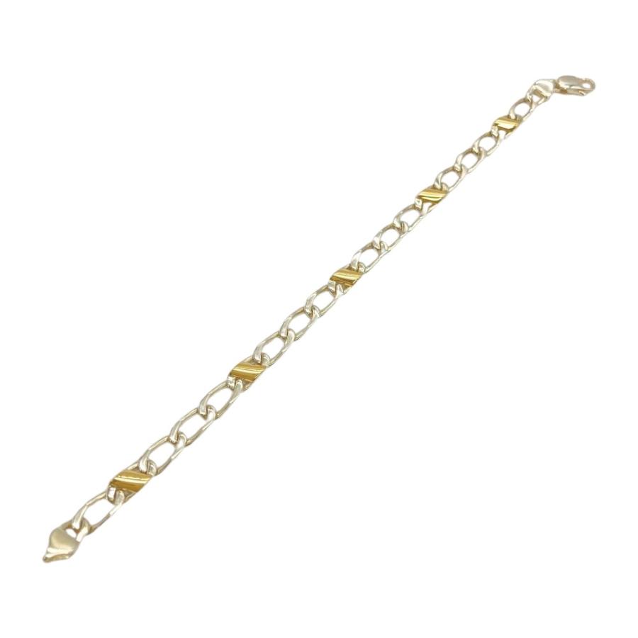 ティファニーのヴィンテージ フィガロチェーン ブレスレット　K18 TIFFANY&Co.（ティファニー） フィガロ チェーン ブレスレット SV925