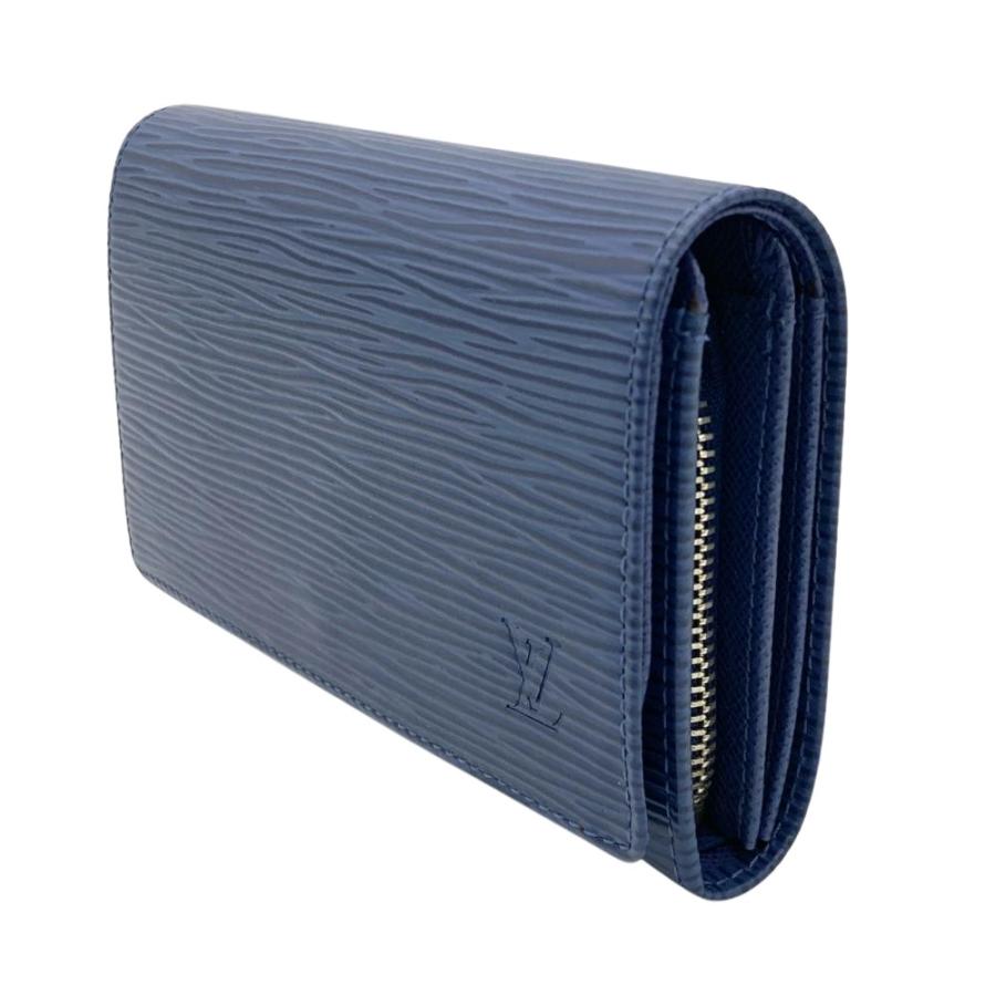 ルイヴィトン エピ ポルトモネ ビエ トレゾール レザー 2つ折り財布 ブラック LOUIS VUITTON（ルイ・ヴィトン） ポルトモネ ビエ トレゾール 二