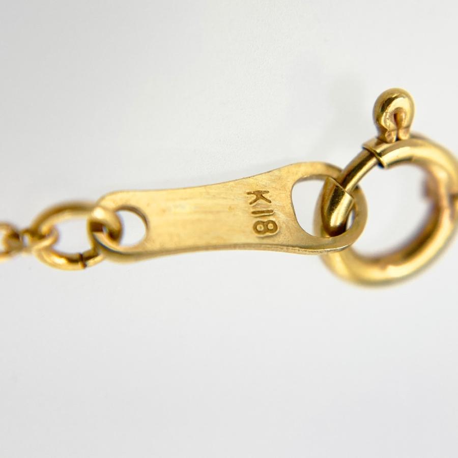 agete（アガット） スター ネックレス ダイヤモンド 0.07ct K18YG 1.8g