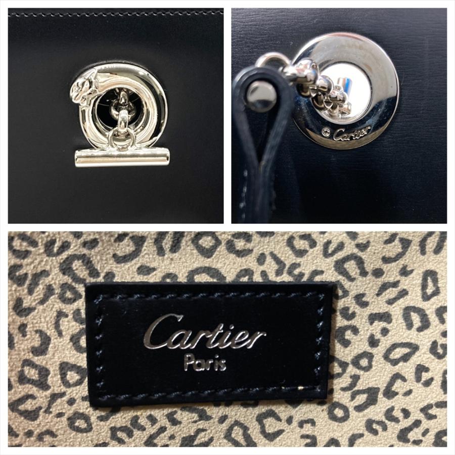 美品【Cartier】ハンドバッグ　パンテール　レオパード　ブラック 楽天市場】カルティエ Cartier パンテール PANTHERE ショルダー