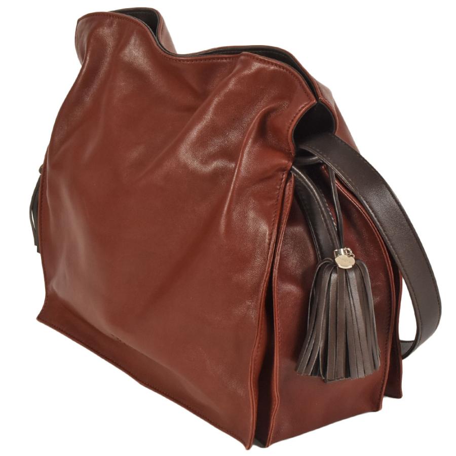 LOEWE（ロエベ） フラメンコ 30 ショルダーバッグ レザー ブラウン