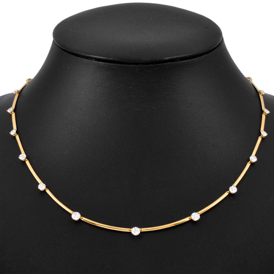 ギメル Gimel ステーション ネックレス ダイヤモンド 2.165ct