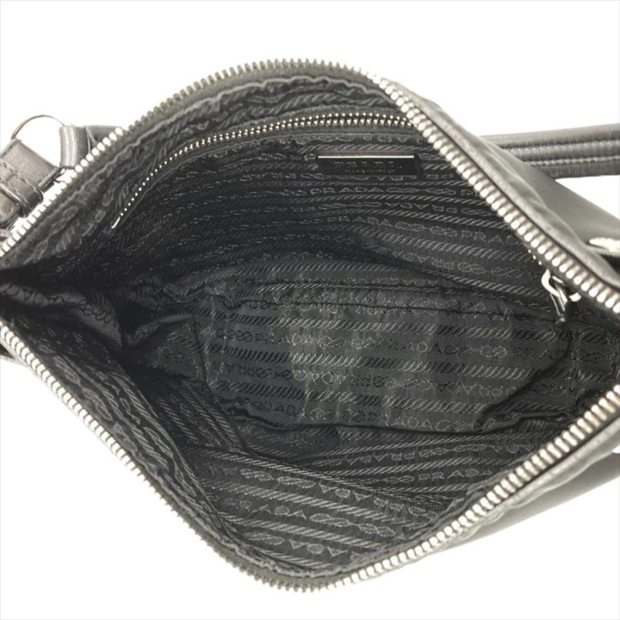 PRADA プラダ ショルダーバッグ ナイロン BR2698 ブラック 三角