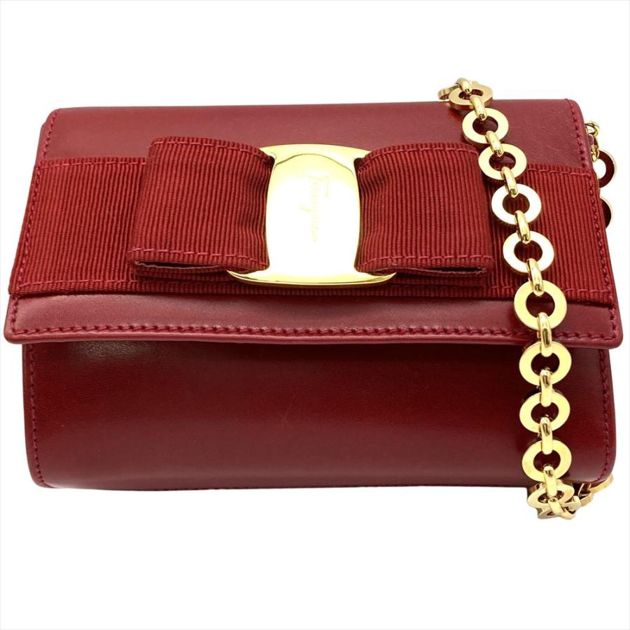 サルヴァトーレフェラガモ ヴァラリボン ショルダーバッグ フェラガモ Ferragamo ヴァラリボン ショルダーバッグ 2WAY レザー