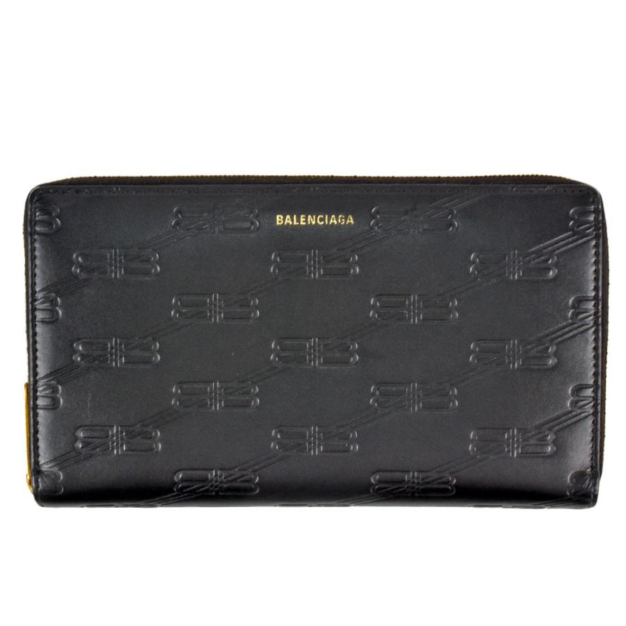BALENCIAGA バレンシアガ BB モノグラム ラウンドファスナー 長財布