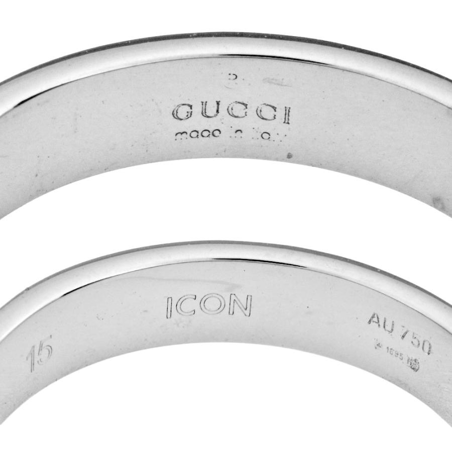 GUCCI（グッチ） アイコン スリム リング 指輪 #15 K18WG 3.7g