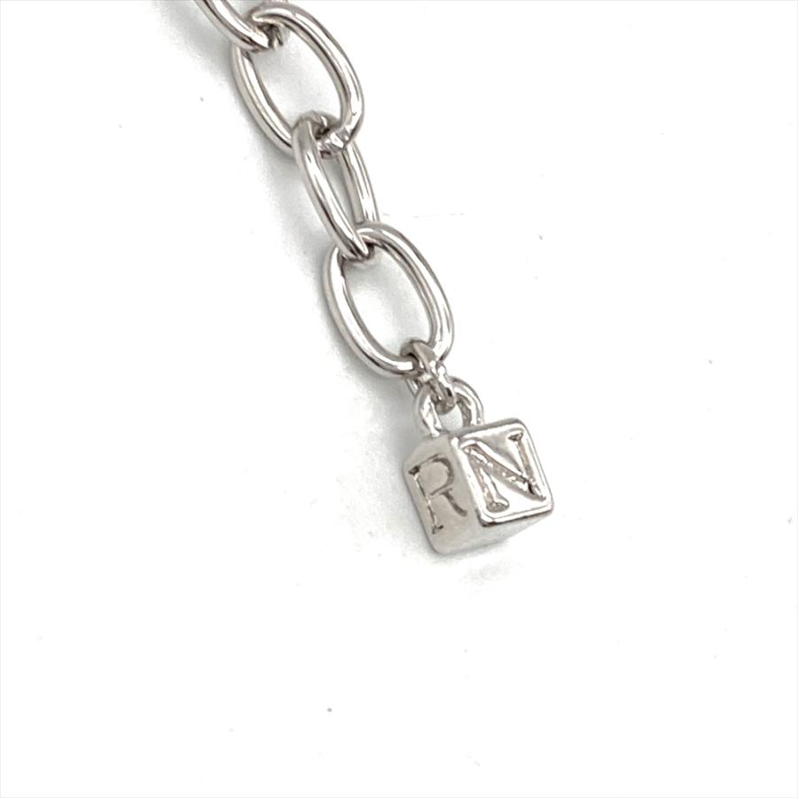 ニナリッチ NINA RICCI ロゴ ネックレス メタルg シルバー NR