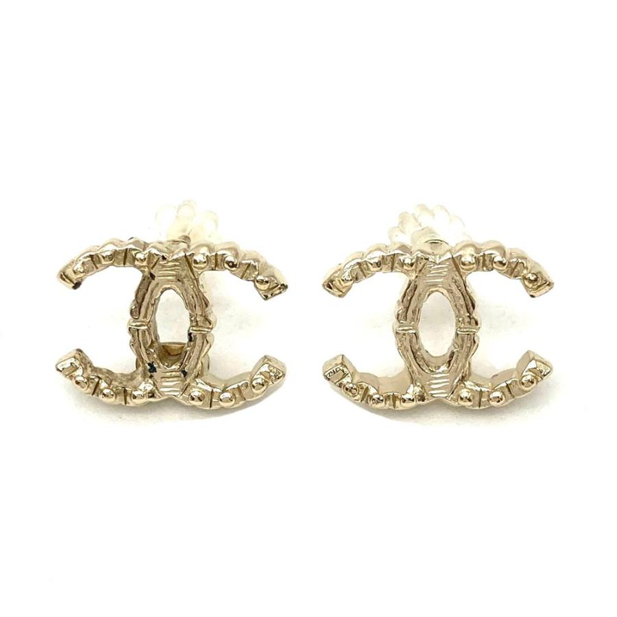 新しい到着 CHANEL シャネル ピアス メタル ゴールド A12 A ココマーク イヤリング