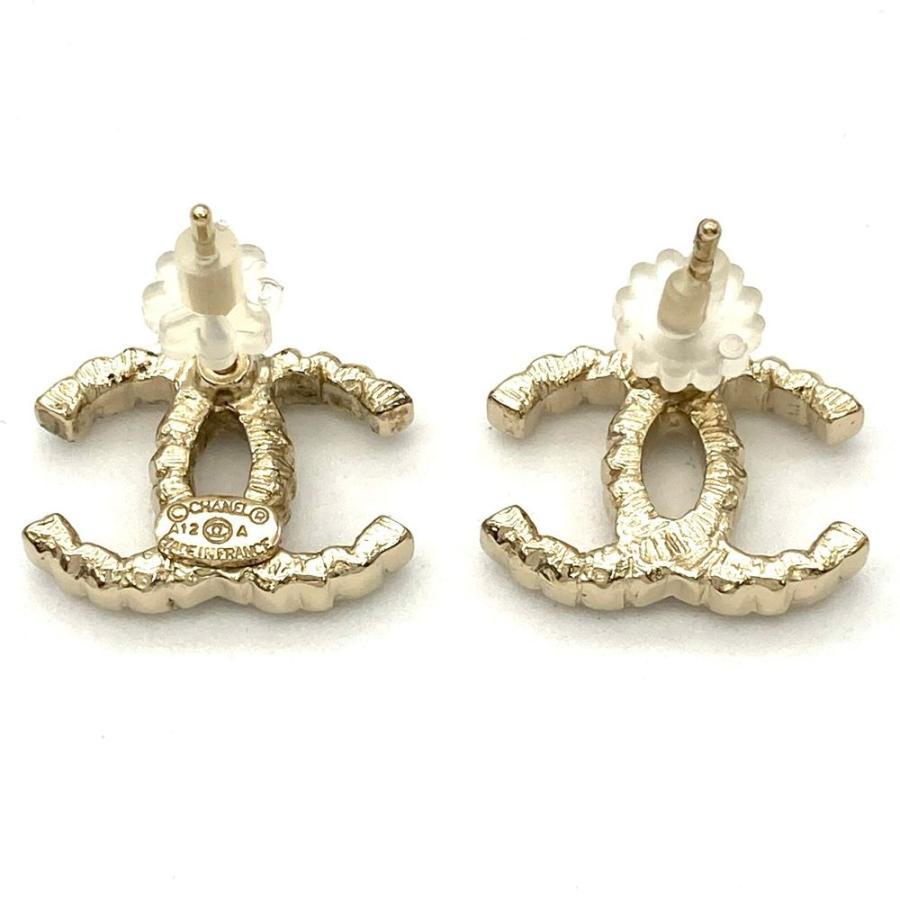 CHANEL シャネル ピアス メタル ゴールド A12 A ココマーク