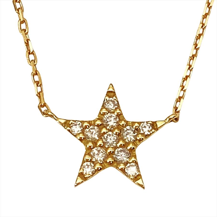 agete（アガット） スターモチーフ ネックレス ダイヤモンド 0.07ct
