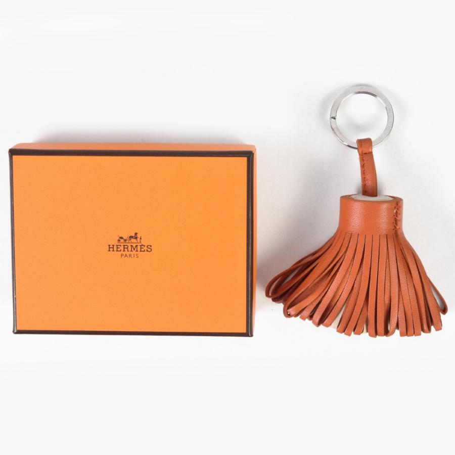美品　エルメス HERMES カルメン バイカラー キーリング レザー HERMES エルメス カルメン バイカラー キーリング レザー