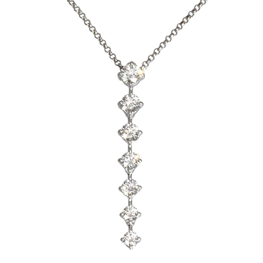 タサキ TASAKI ネックレス ダイヤモンド 1.03ct K18WG 4.8g ホワイト