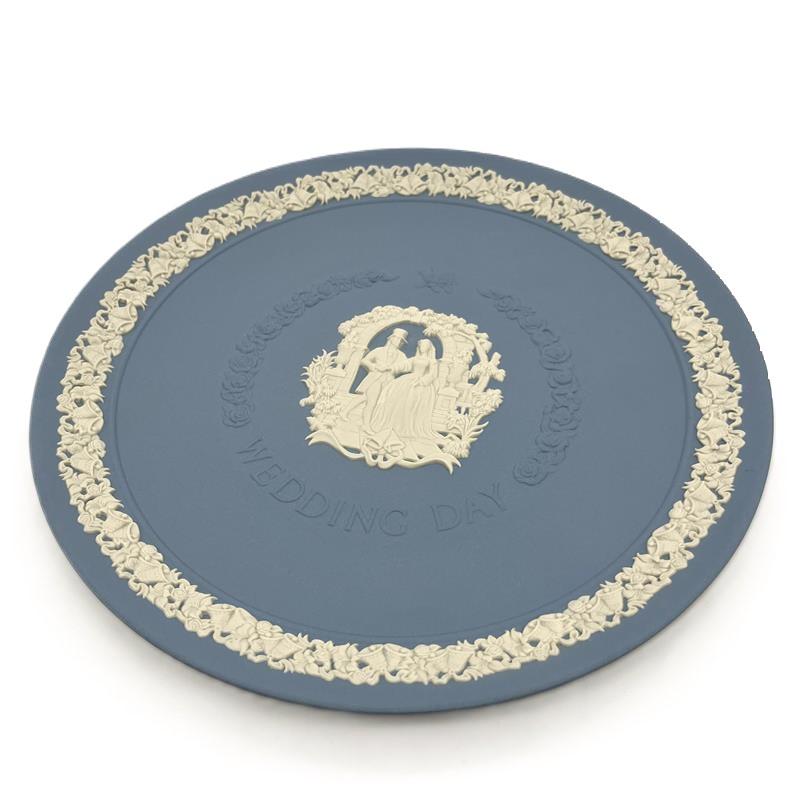 ウェッジウッド　 ジャスパー　ネイビー　プレート　飾り皿　お皿 ウェッジウッド WEDGWOOD ジャスパー ウェディングデイ プレート