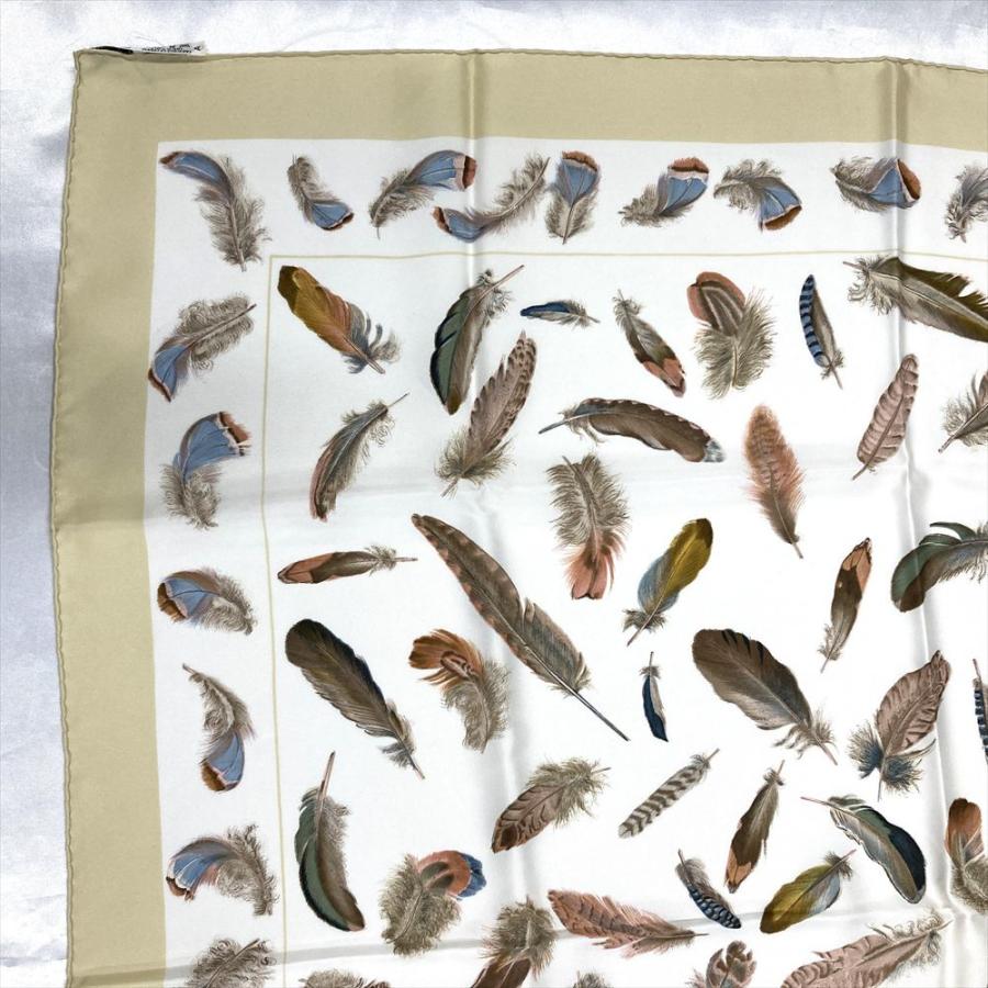 HERMES エルメス カレ90 PLUMES par Henri de Linares スカーフ シルク