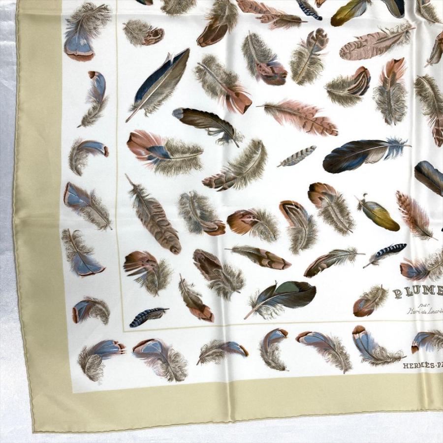 HERMES（エルメス） カレ90 PLUMES par Henri de Linares スカーフ