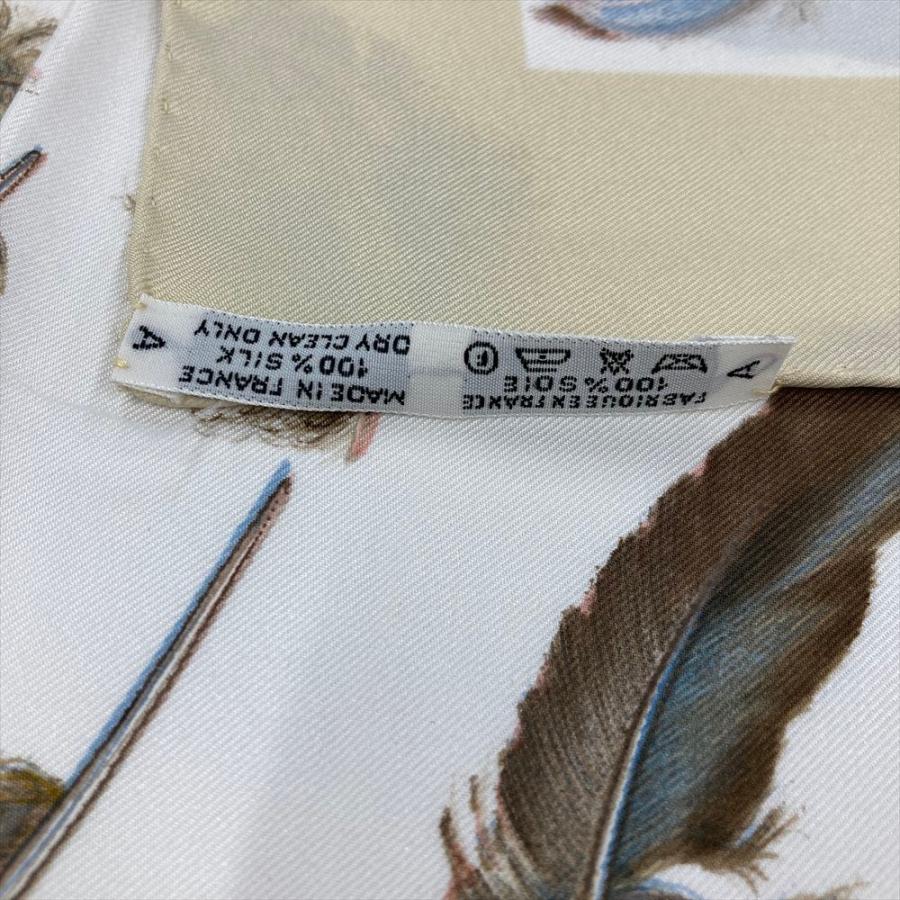 HERMES エルメス カレ90 PLUMES par Henri de Linares スカーフ シルク
