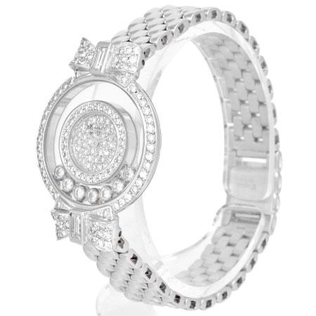 ショパール Chopard ハッピーダイヤモンド 4066 ダイヤベゼル リボン 7P ムービングダイヤ K18YG クォーツ Happy Diamonds VLP 90206266 Chopard - ショパール Chopard ハッピーダイヤモンド 4066 ダイヤ
