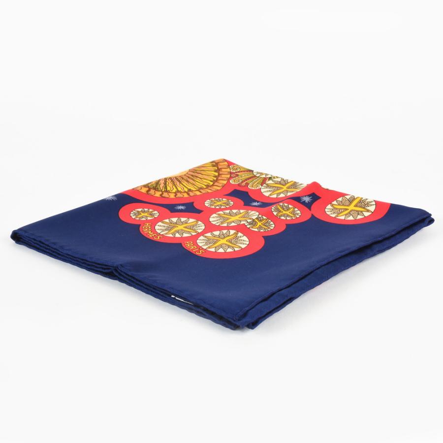 HERMES エルメス カレ90 太陽王 LE ROY SOLEIL スカーフ シルク