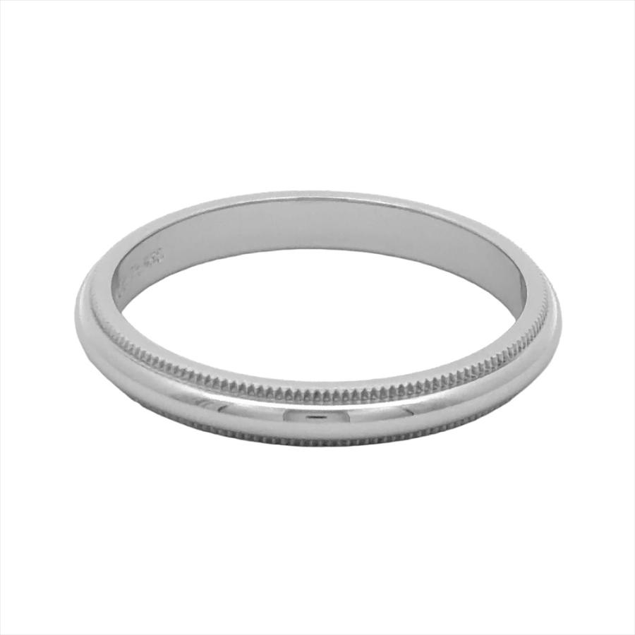 TIFFANY&Co.（ティファニー） ミルグレイン リング 指輪 約20号 Pt950 