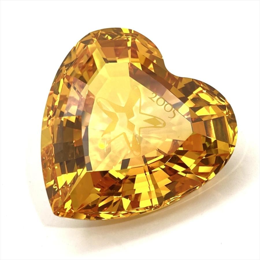 SWAROVSKI（スワロフスキー） トパーズ ハート オブジェ 置物 696974