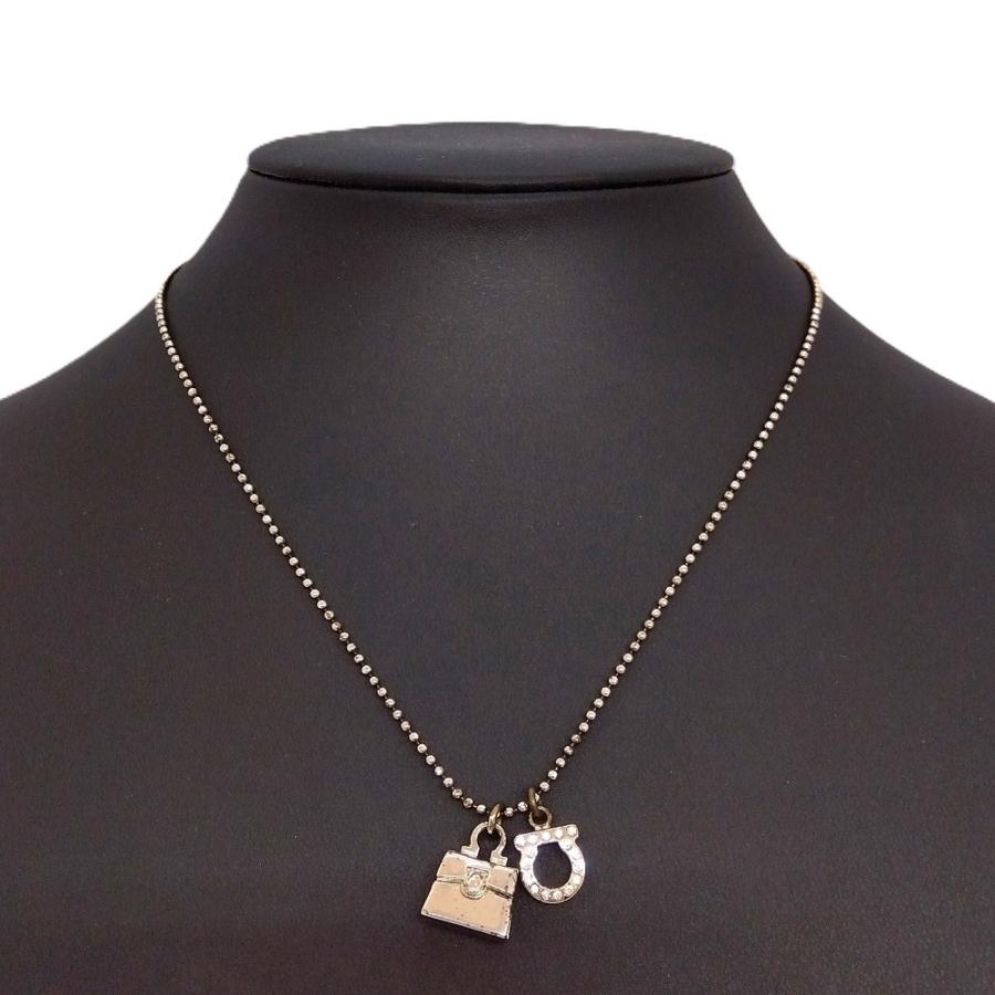 FERRAGAMO ガンチーニ　シルバーネックレス フェラガモ ネックレス/ペンダント アクセサリー レディース