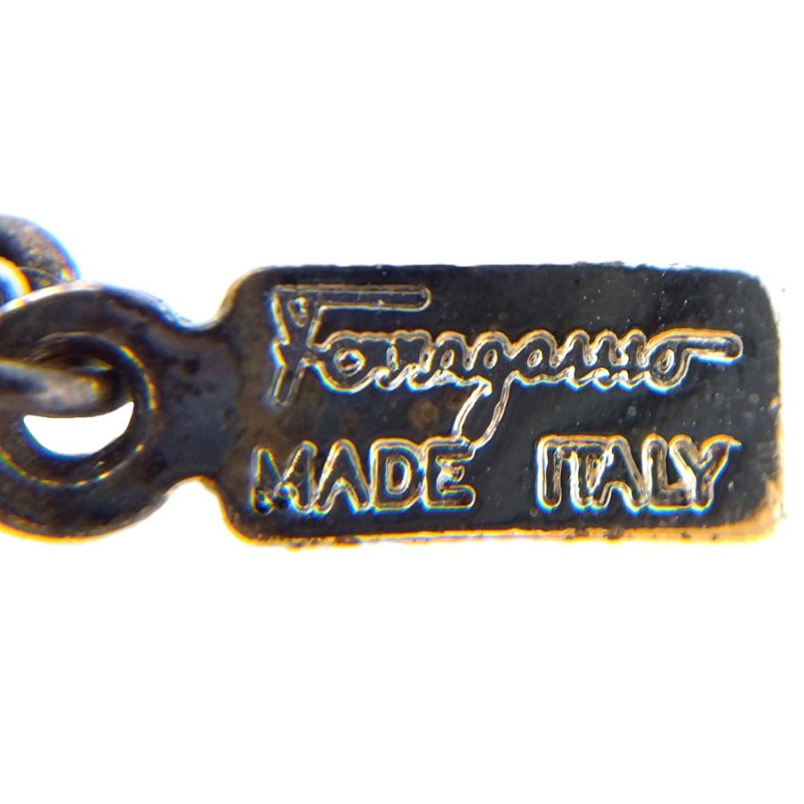 フェラガモ Ferragamo ガンチーニ ネックレス シルバー バッグチャーム