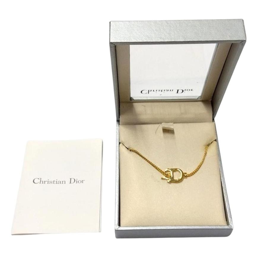 クリスチャンディオール Christian Dior Dロゴ ブレスレット ゴールド