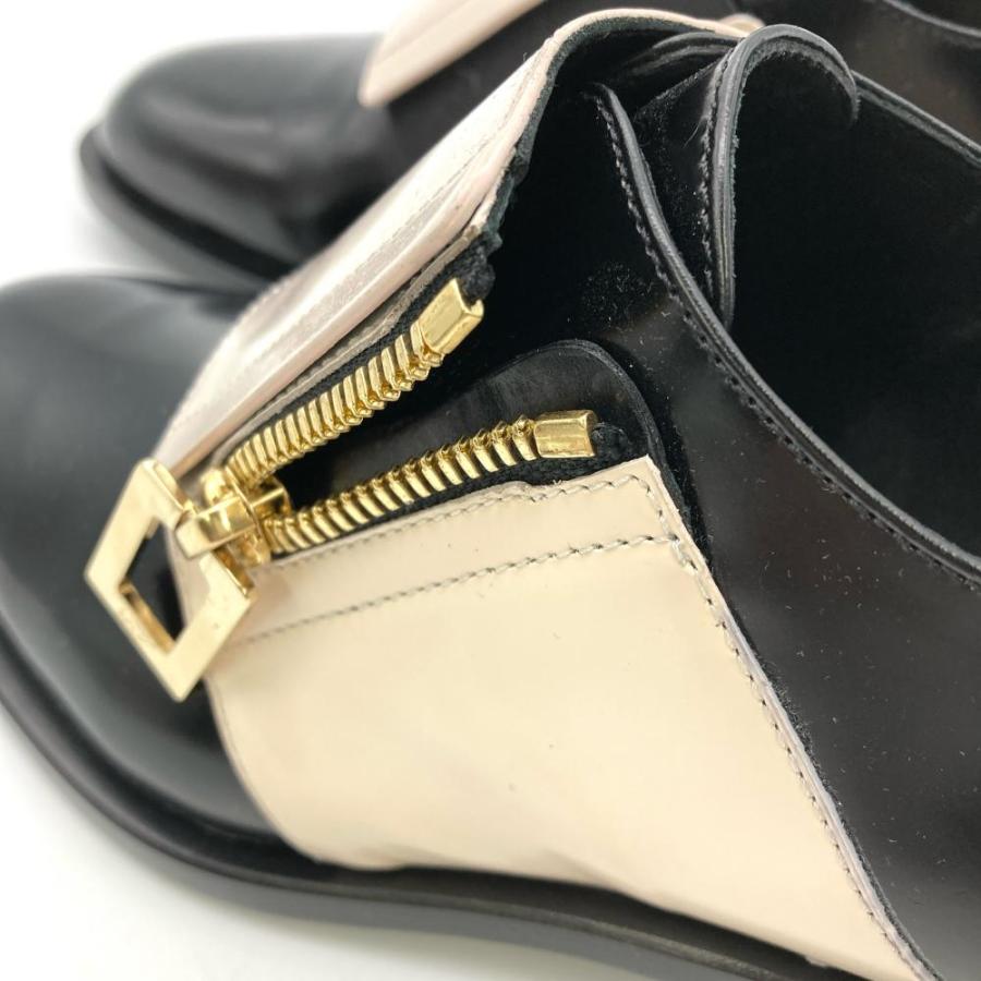 ロジェヴィヴィエ Roger vivier ダービー ジップ シューズ レザー