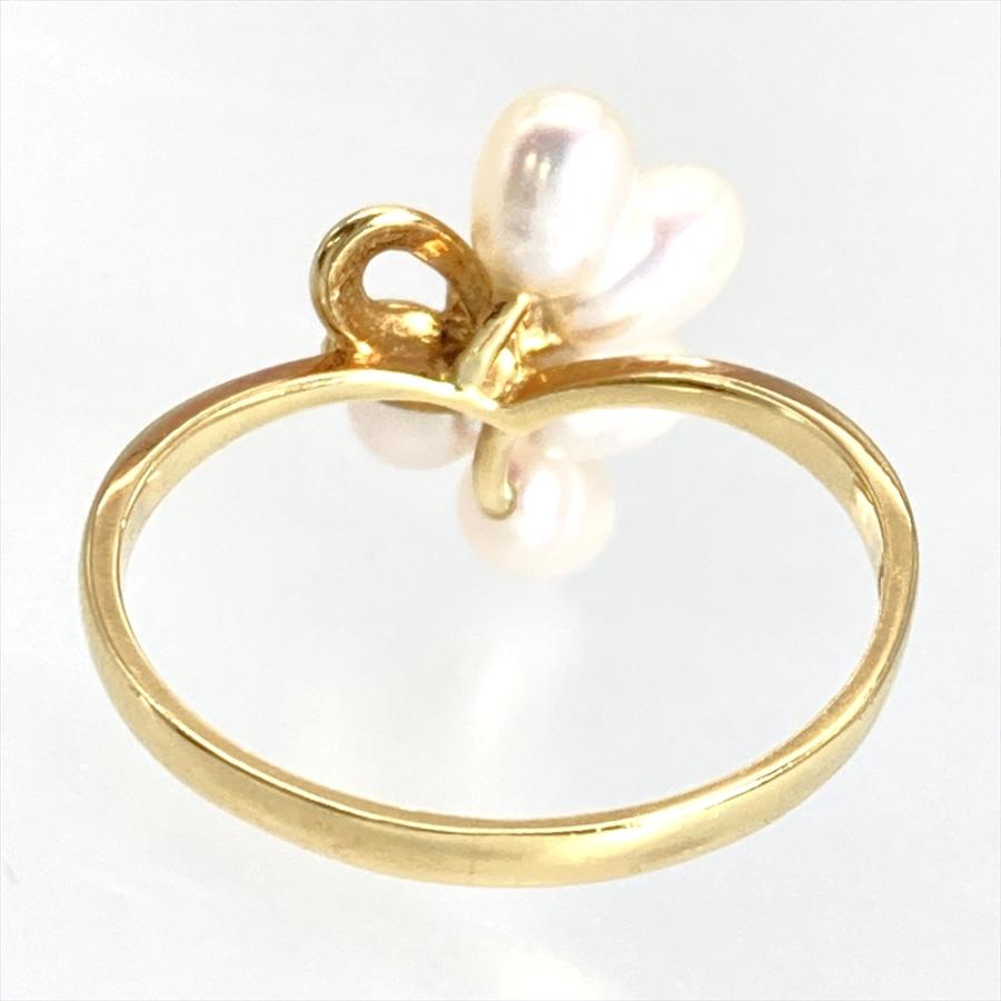 タサキ TASAKI 淡水パール リング 指輪 ダイヤモンド 0.01ct 約13号 