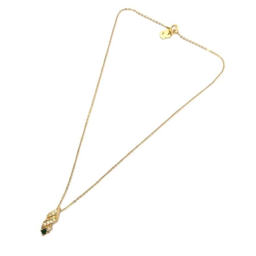 クリスチャンディオール Christian Dior 貝モチーフ 8Pラインストーン