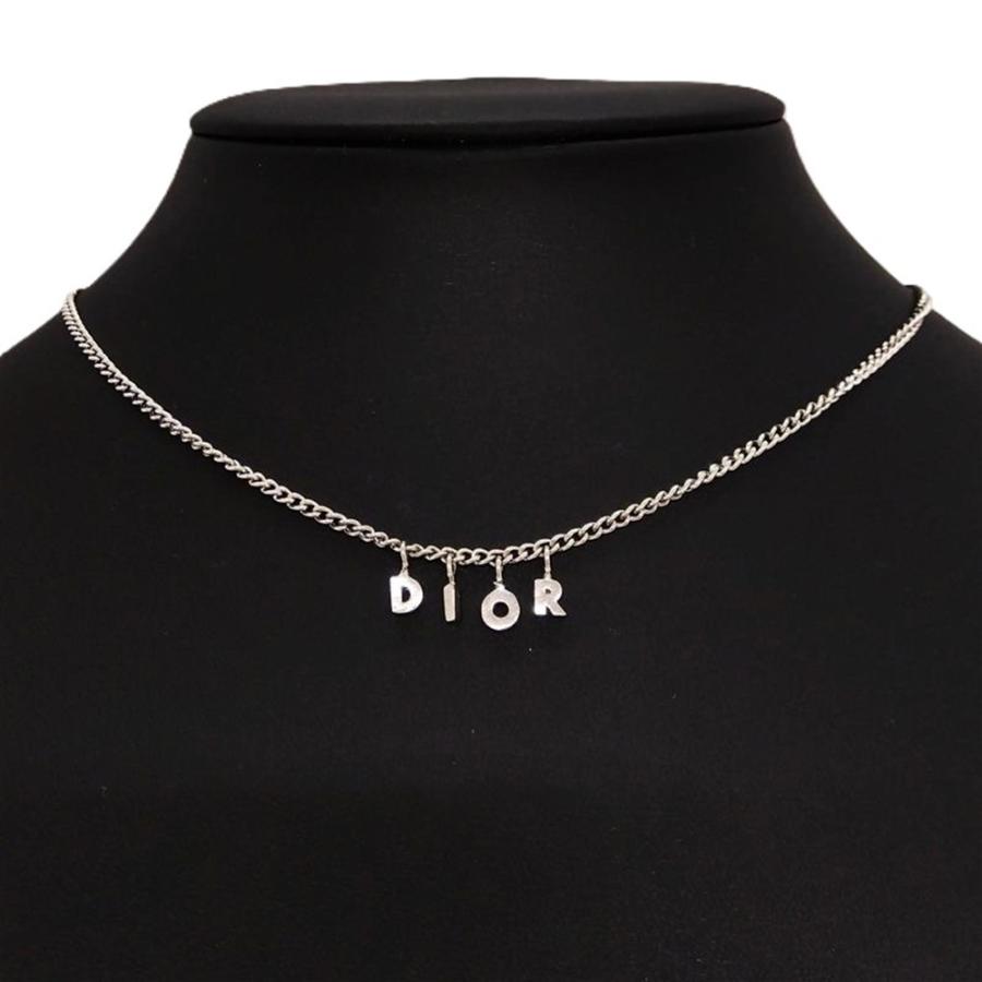 未使用！Dior ネックレス クリスチャンディオール Christian Dior ミニ DIOR ロゴ ネックレス